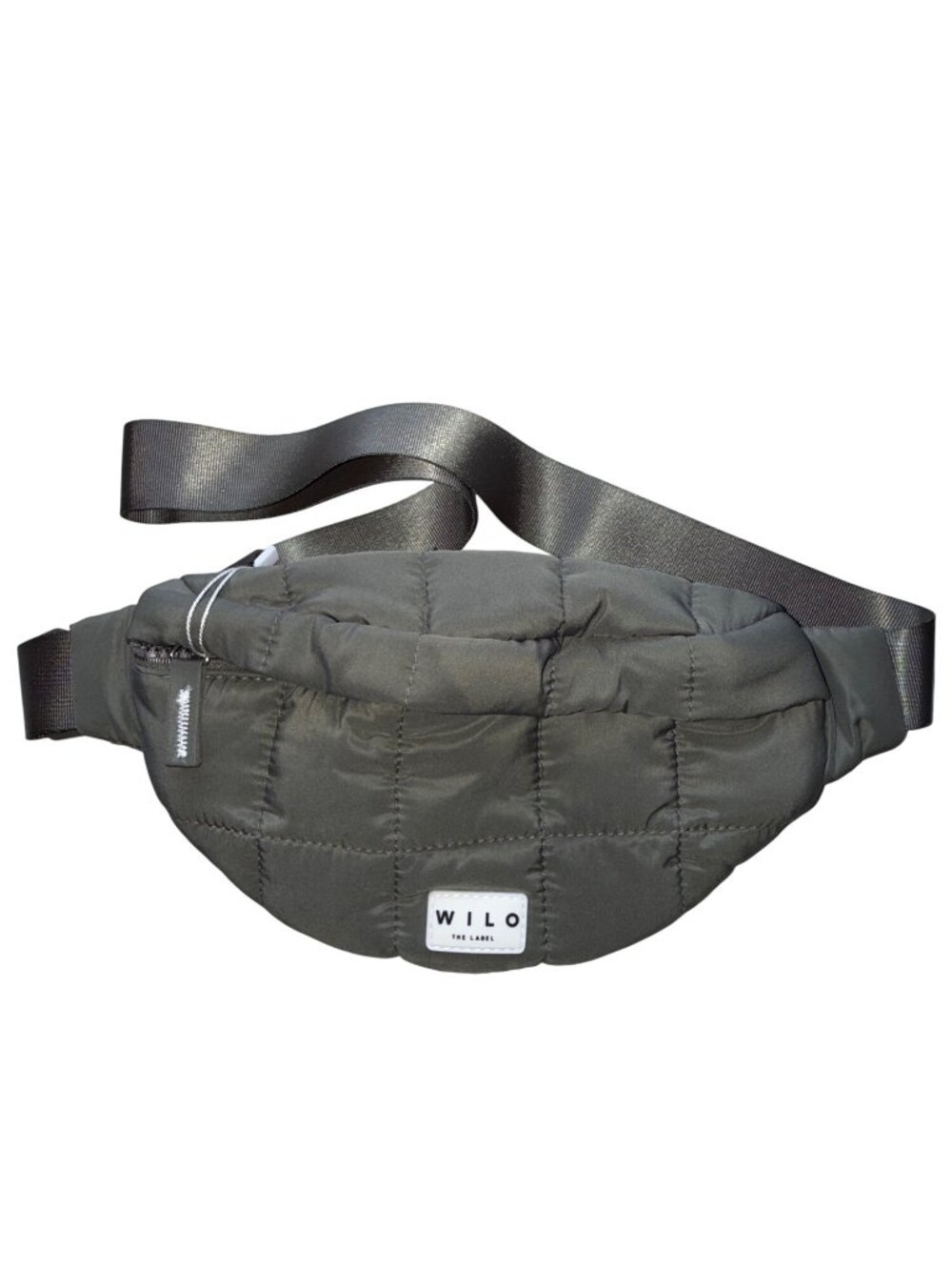 Wilo The Label Quilted Olive Green Active Belt Bag Lightweight Adjustable Strap
